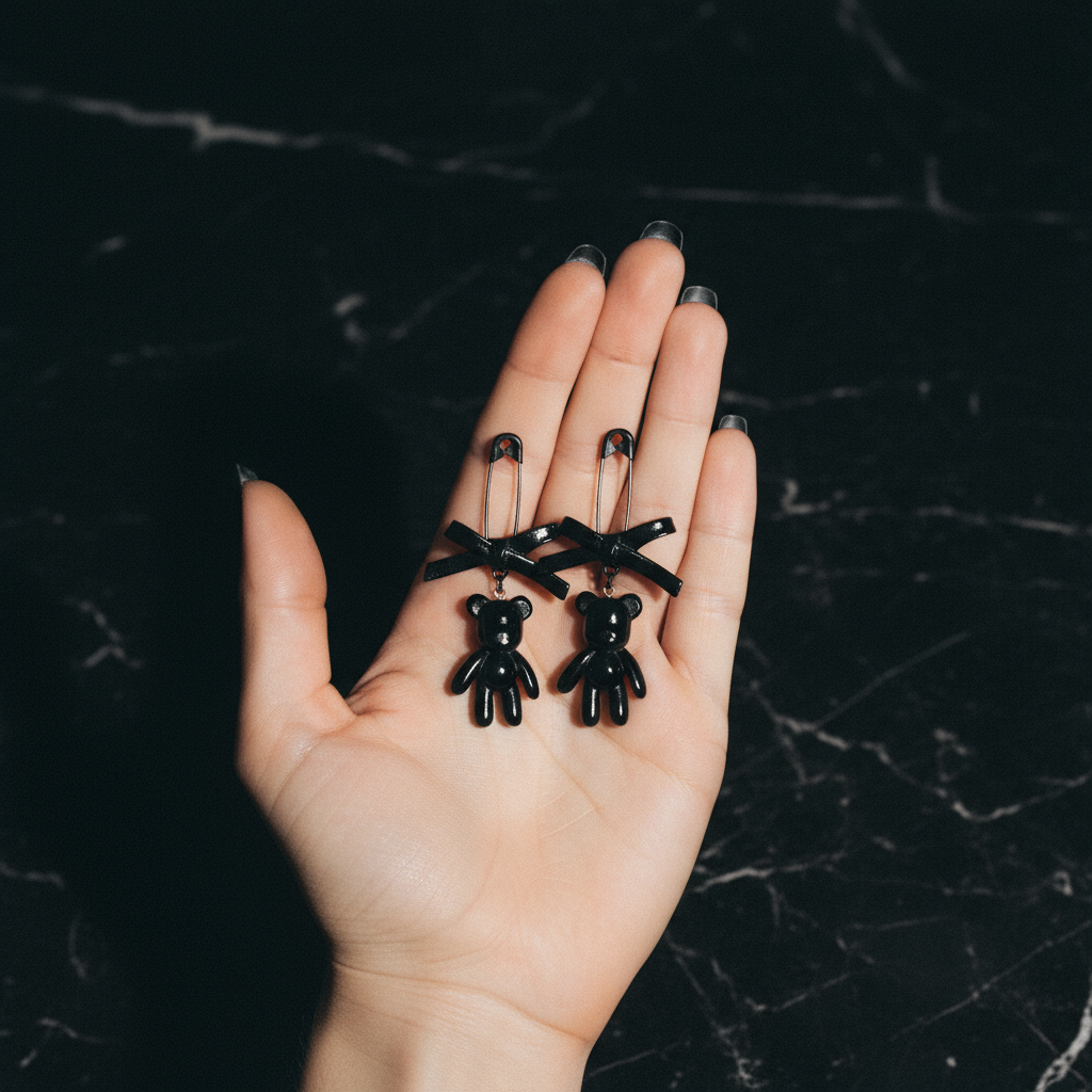 BLKOUT Teddy Bear Earrings