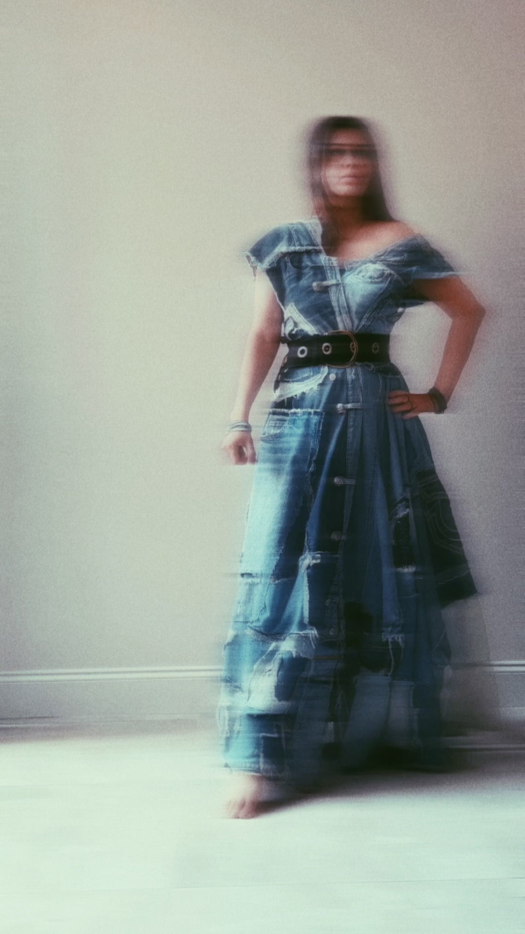 Lulu Warrior Queen Denim Gown