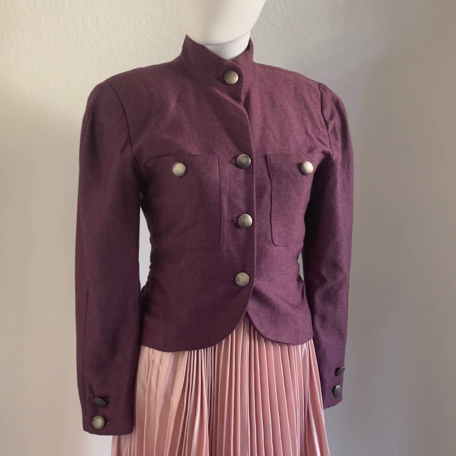 Vintage Karl Lagerfeld Burgundy Jacket