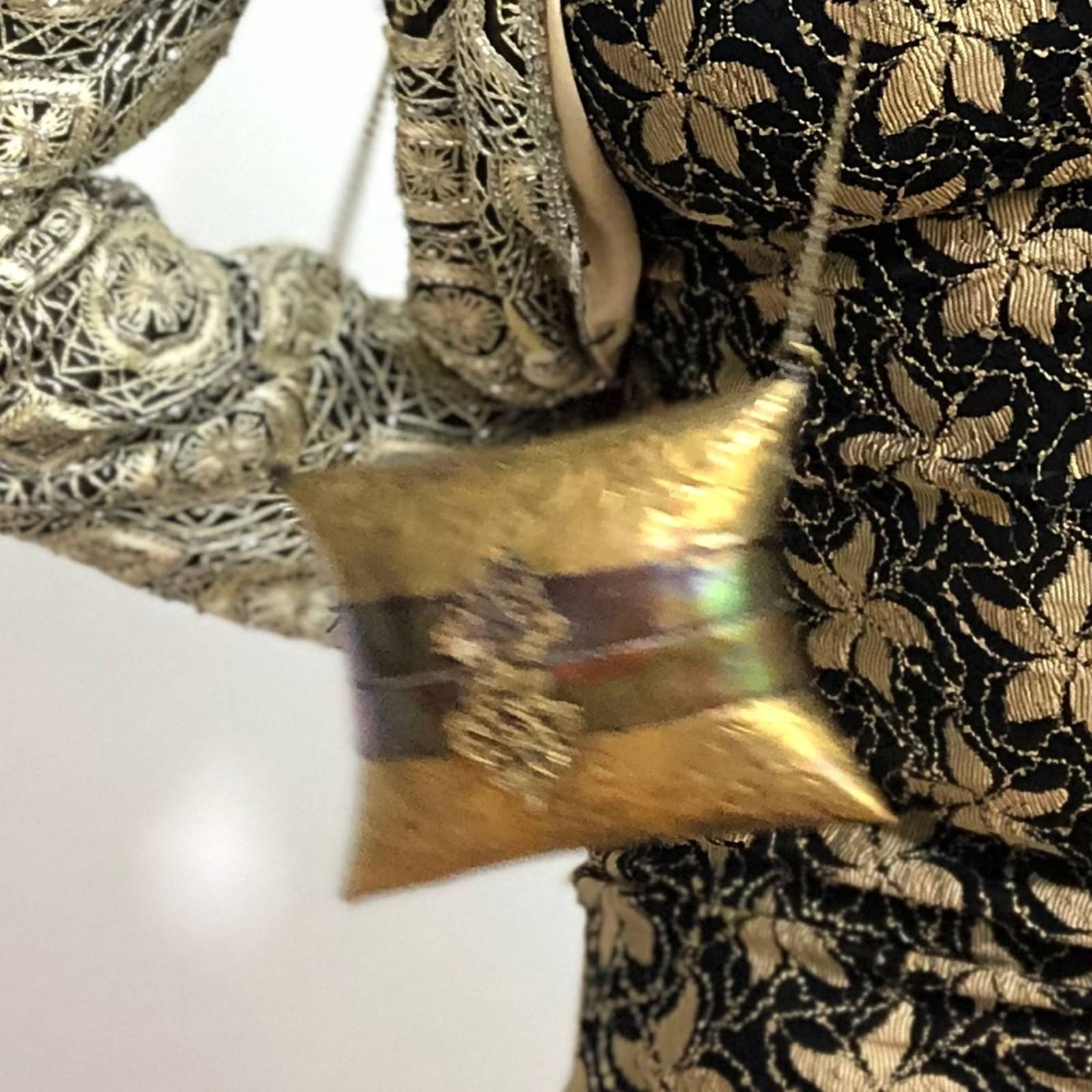 Vintage Metal Mini Pillow Bag