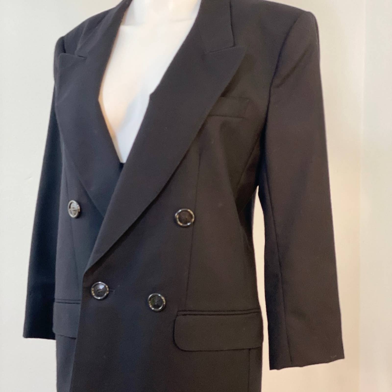 Vintage Giorgio di Sant’Angelo Double Breasted Wool Blazer - ClosetBlues