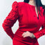 Vintage Bill Blass Dress with Statement Ruched Sleeves