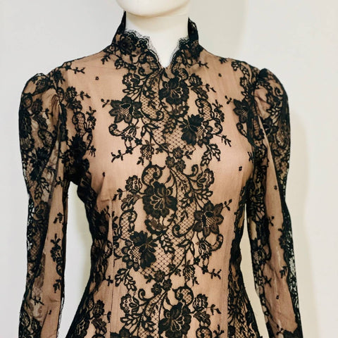 Victor Costa Lace / Tafetta Gown