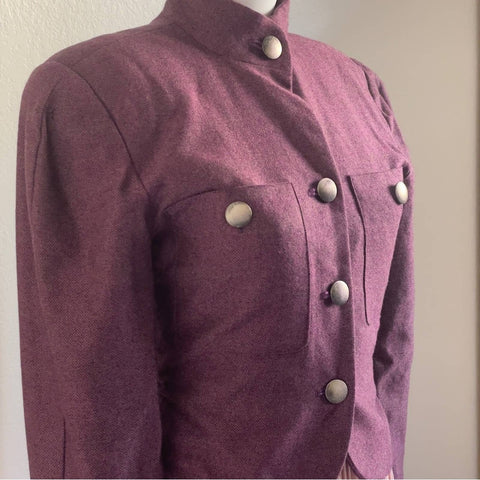 Vintage Karl Lagerfeld Burgundy Jacket