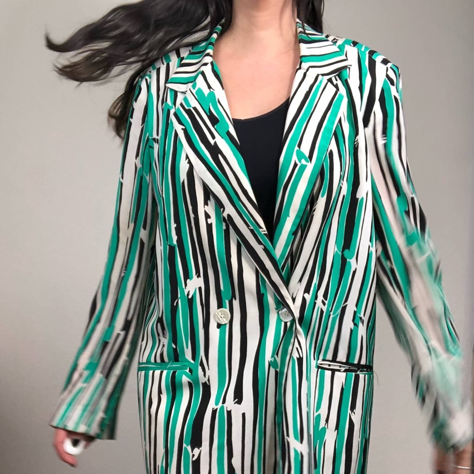 Vintage Christian Dior Tropical Print Blazer