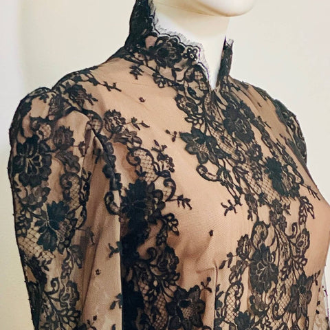 Victor Costa Lace / Tafetta Gown