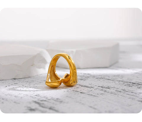 Gussie Free Form Gold Ring