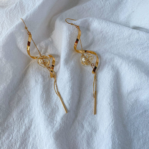 Orna One Clear Ball Symmetrical Earrings