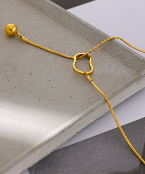 Gussie Pendulum Loop Necklace