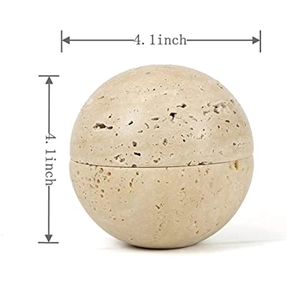 Casa Sol Moon Over Travertine Stone Incense Burner