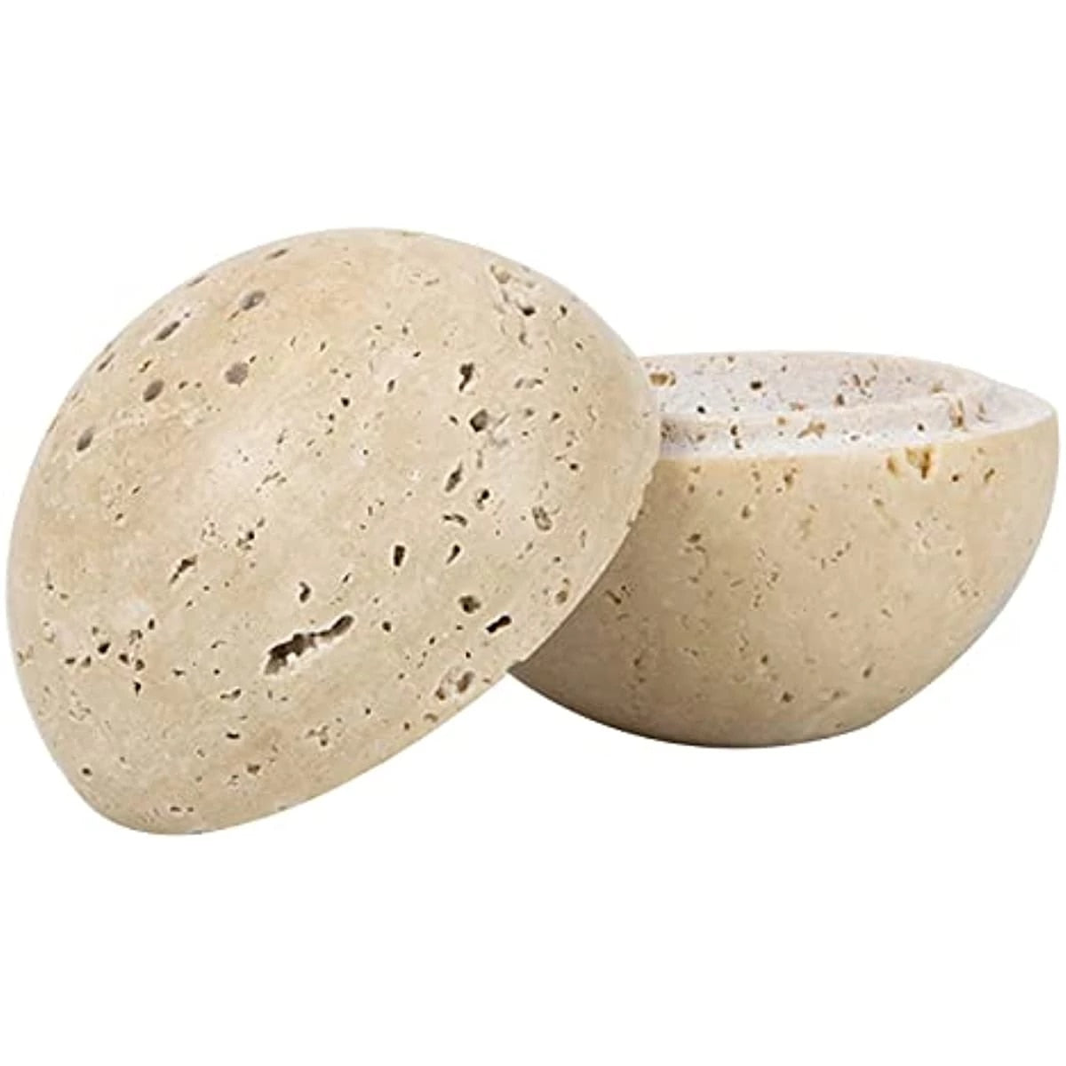 Casa Sol Moon Over Travertine Stone Incense Burner