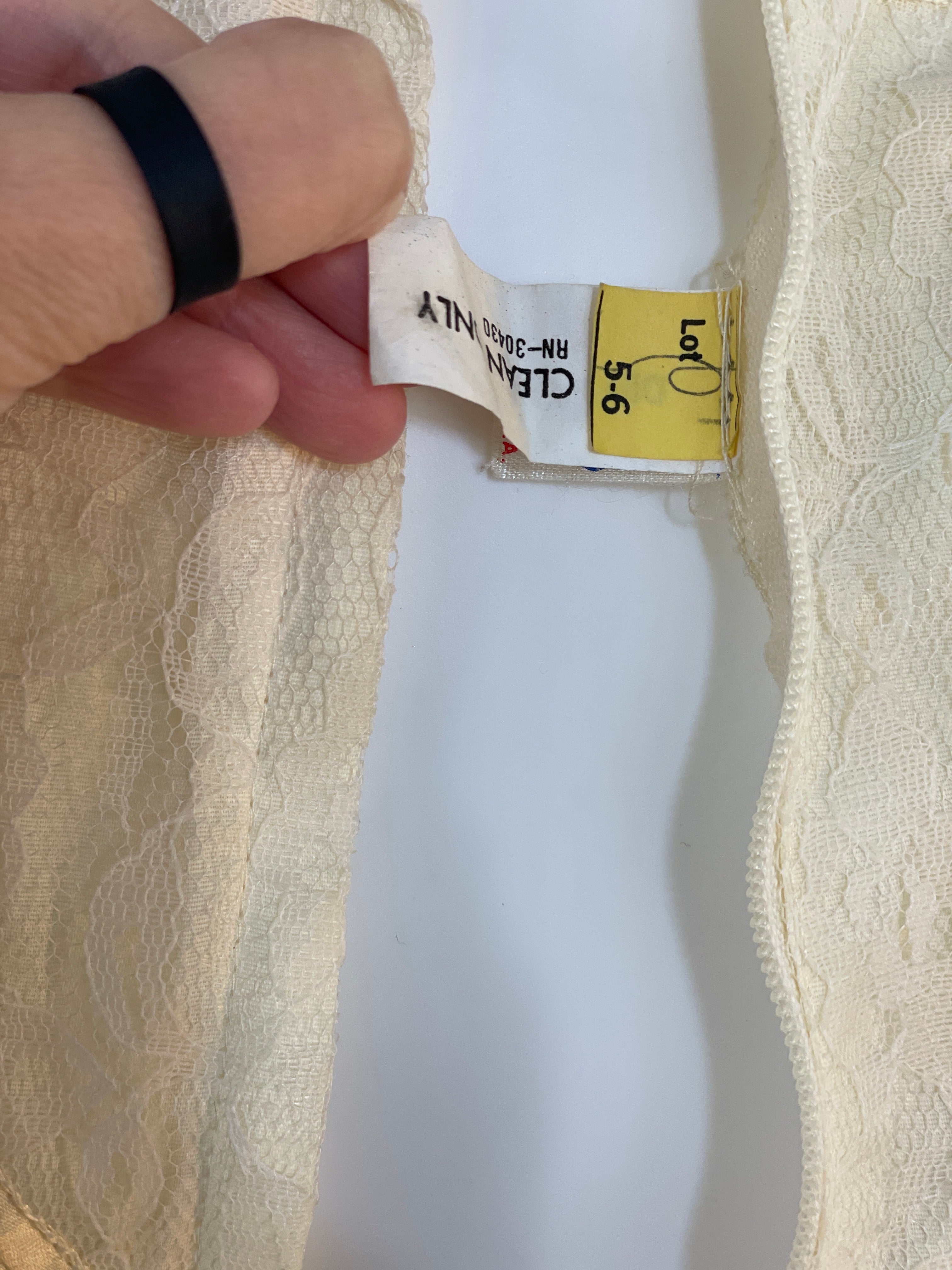 Vintage Handmade Prairie Lace Dress - ClosetBlues