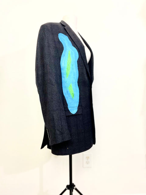 Floyd + Le Bleu(e) One of a Kind Punk Head Jacket