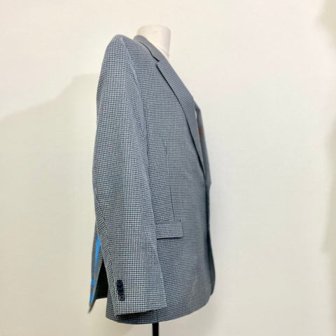 Floyd + Le Bleu(e) One of a Kind Gray Plaid Suit Jacket