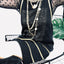 Yesterday Again Collection / Byblos Vest Sweater Knit with gold stripes - ClosetBlues