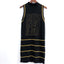 Yesterday Again Collection / Byblos Vest Sweater Knit with gold stripes - ClosetBlues